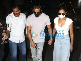 Photos: Ranveer Singh and Deepika Padukone snapped at the airport
