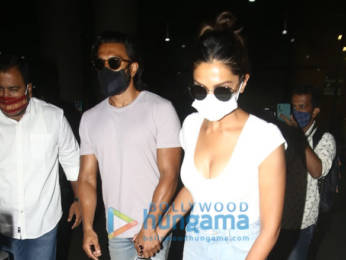 Photos: Ranveer Singh and Deepika Padukone snapped at the airport