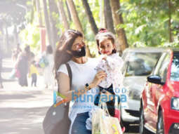 Photos: Shilpa Shetty snapped with daughter Samisha at a school in Juhu