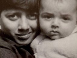 Sunny Deol holds toddler Bobby Deol in his arms in throwback picture