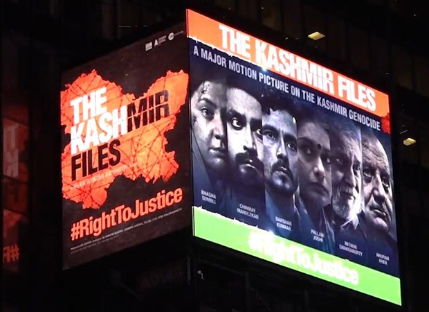 Vivek Ranjan Agnihotri’s ‘The Kashmir Files’ dominates the ‘Times Square’ on India’s Republic Day