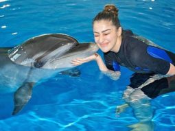 PICS: Raai Laxmi has a gala time swimming with dolphins in Dubai