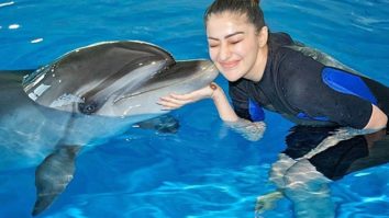 PICS: Raai Laxmi has a gala time swimming with dolphins in Dubai