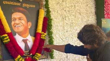 Allu Arjun visits Puneeth Rajkumar’s family home in Bengaluru, watch video