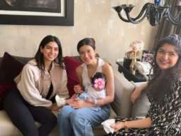 Anshula, Shanaya and Khushi Kapoor poses with cousin Mohit Marwah’s daughter