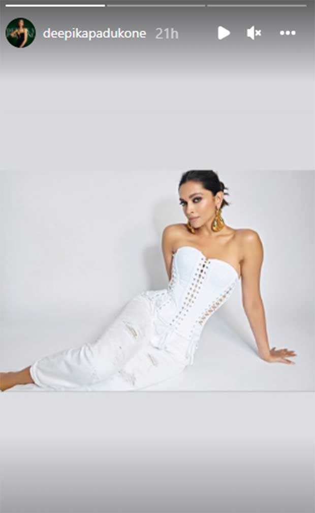 Deepika Padukone exudes edginess in white criss-cross corset top and distress denims for Gehraiyaan success party