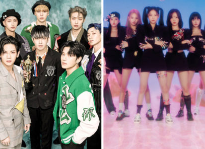 JYP is under fire for plagiarism of MONSTA X logo with new group