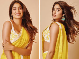 Janhvi Kapoor is a gorgeous vision in yellow saree