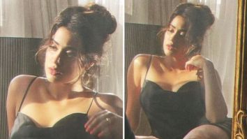Janhvi Kapoor stuns in a black slip dress as she poses for sun-kissed photos