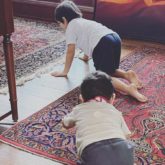 Kareena Kapoor and Saif Ali Khan's son Jeh turns one; actress shares a picture of Jeh crawling behind Taimur