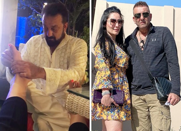 Maanayata Dutt posts a video of Sanjay Dutt giving her a foot massage on their 14th wedding anniversary