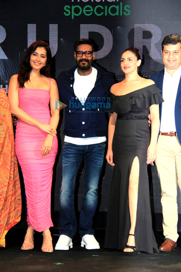 photos ajay devgn esha deol raashii khanna and others at the trailer launch of rudra the edge of darkness 2