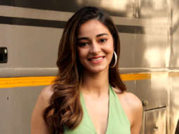 Photos: Ananya Panday spotted at Mehboob studios looking stunning in a green crop top and yellow pants