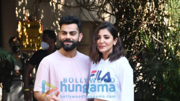 Photos: Anushka Sharma and husband Virat Kohli spotted shooting at Mehboob Studio in Bandra