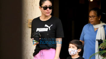 Photos: Kareena Kapoor Khan and son Taimur Ali Khan twin in black as they get snapped in Bandra