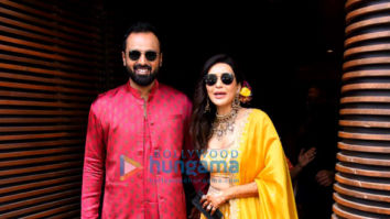 Photos: Karishma Tanna and Varun Bangera snapped at their mehendi ceremony