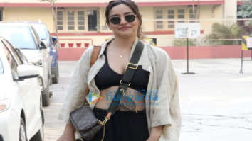 Photos: Neha Sharma spotted outside a gym in Bandra