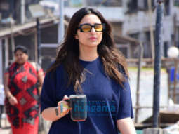 Photos: Parineeti Chopra keeps it casual in T-shirt and tracks as she gets spotted at the jetty