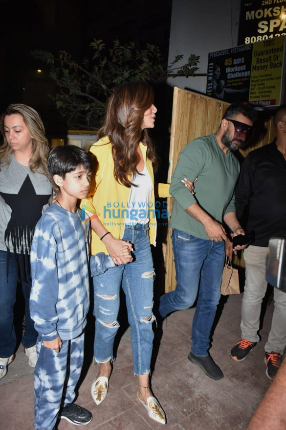 Photos: Shilpa Shetty snapped with her husband Raj Kundra and their son in Bandra Photos: Shilpa Shetty snapped with her husband Raj Kundra and their son in Bandra