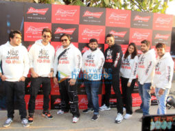 Photos: Siddhant Chaturvedi poses with his childhood friends at an event for Budweiser in Juhu