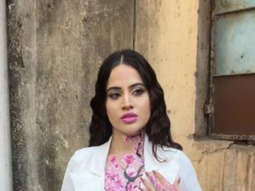 Photos: Urfi Javed poses in an all-white outfit and floral tattoo on her chest and hands