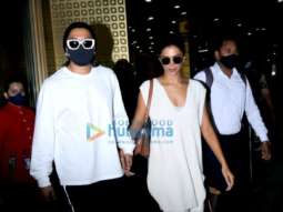 Photos: Ranveer Singh, Deepika Padukone, and Sanya Malhotra slay it in white as they get snapped at the airport
