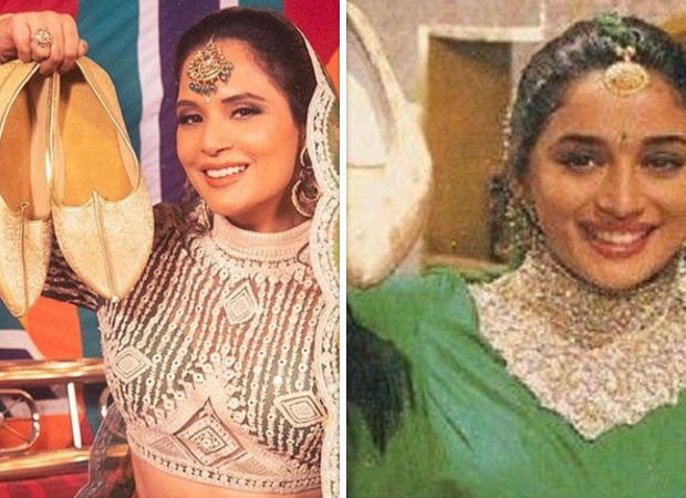 Richa Chadha recreates Madhuri Dixit's iconic look from 'Hum Aapke Hain Kaun'