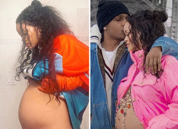 Rihanna flaunts her baby bump in her first pregnancy pictures on social media post announcement