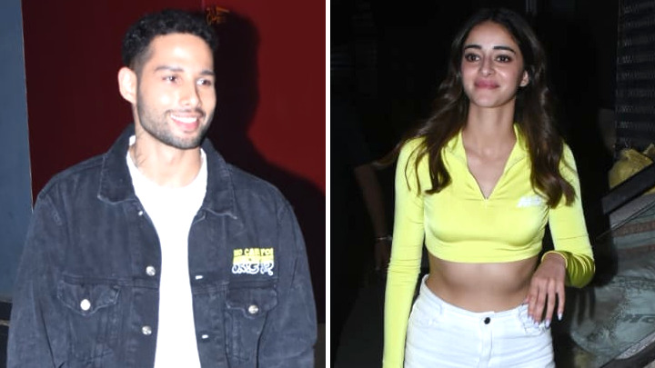 Spotted: Ananya Panday and Siddhant Chaturvedi at special screening of Gehraiyaan