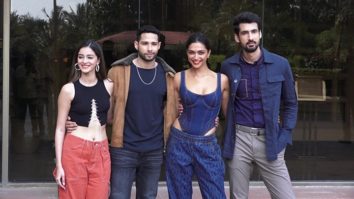 Spotted: Deepika, Ananya, Siddhant, Dhairya and Shakun promoting Gehraiyaan