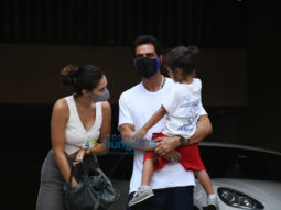 Photos: Arjun Rampal snapped with wife Gabriella Demetriades and son in Bandra