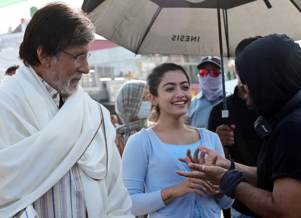 Amitabh Bachchan shares a picture with 'Pushpa' Rashmika Mandanna from the sets of the film Goodbye 
