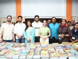 Abhishek Bachchan keeps his promise as he screens Dasvi for first time in Agra Central jail; Yami Gautam, Nimrat Kaur accompany