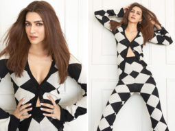 Bachchhan Paandey star Kriti Sanon says ‘checkmate’ donning diamond pattern co-ord set worth Rs. 29,400