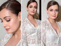 Dia Mirza looks serene in white Anita Dongre ensemble worth Rs. 99,000 paired with vintage pearl earrings worth Rs. 25,000