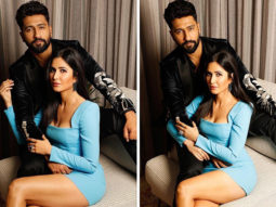 Katrina Kaif makes a summer statement in mini blue crepe dress worth Rs. 1 lakh; Vicky Kaushal steps out in black velvet suit