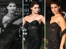 Kriti Sanon serves sultry elegance in strapless black top and mermaid style skirt by Tarun Tahiliani at Lakme Fashion Week
