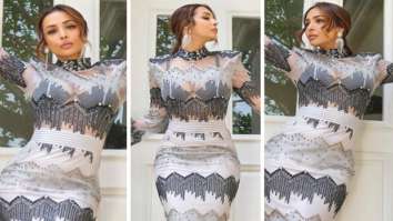 Malaika exudes elegance in semi-sheer embellished beaded sheath dress worth Rs. 69,657 for India’s Got Talent