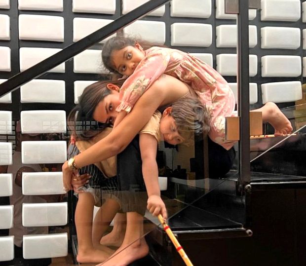 Mira Rajput gets sandwiched between kids Misha and Zain; Ishaan Khatter says he clicks best photos