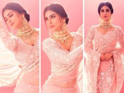 Mouni Roy steals the spotlight in elegant flowery pink saree for DID Lil’ Masters
