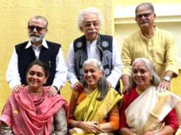 Naseeruddin Shah’s Einstein look grabs attention as he poses with Pankaj Kapur, Supriya Pathak, Ratna Pathak at Sanah Kapur and Mayank Pahwa’s wedding festivities