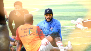 Photos: Abhishek Bachchan, Ibrahim Ali Khan, Jim Sarbh and others snapped at an all star football match