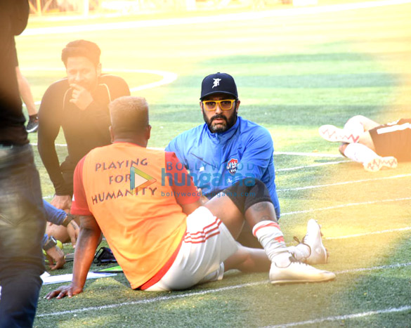 Photos: Abhishek Bachchan, Ibrahim Ali Khan, Jim Sarbh and others snapped at an all star football match