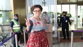 Photos: Actors Kangana Ranaut and Kiara Advani spotted at the airport