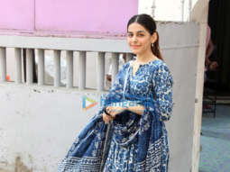 Photos: Alaya F snapped in a blue suit outside her dance class in Khar