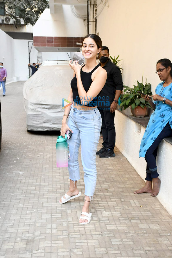 Photos: Ananya Panday is all smiles as she gets spotted at Dharma Productions’ office