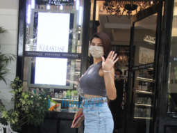 Photos: Jacqueline Fernandez spotted outside a salon in Bandra