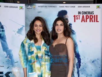 Photos: John Abraham, Jacqueline Fernandez, Rakul Preet Singh snapped during the promotions of Attack - Part I