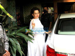 Photos: Kangana Ranaut spotted outside her office in Bandra
