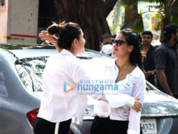 Photos: Kareena Kapoor Khan and Kajol have Kabhi Khushi Kabhie Gham reunion twinning in black and white at Mehboob Studios in Bandra